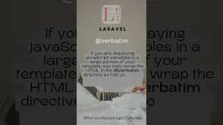 Laravel directive @verbatim #laravel