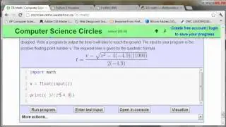 Computer Science Circles 7B: "Gravity"