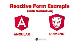 Reactive Form with Validation using Angular and PrimeNG #angular #primeng