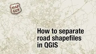 How to separate road shapefiles in QGIS