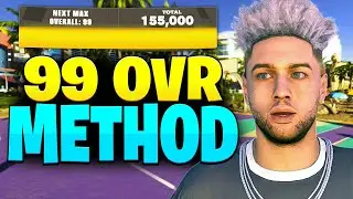 FASTEST 99 OVERALL METHOD - 180K MyPOINTS per HOUR - How To Get 99 OVR in MyCAREER in NBA 2K24