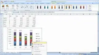 Create a Stacked Column or Bar Chart