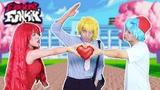 Friday Night Funkin' Characters IRL Senpai VS Boyfriend | FNF In Real Life