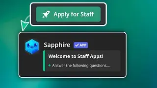 Staff application system using Sapphire & Ticket tool discord bots | 2024