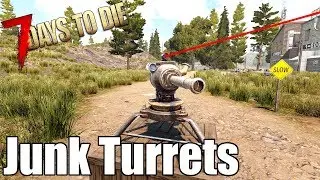 7 Days To Die - Junk Turrets - Self-Powered Auto Turrets - Alpha 18