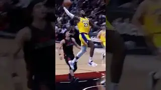 RIDICULOUS LeBron James POWER SLAM nearly took him OUT!👽