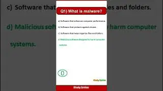 What is Malware? #gkquiz #gkquestion #cybersecurity #computergk #malware