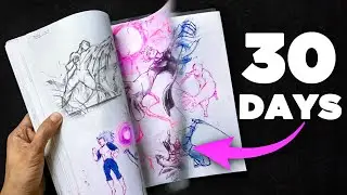 I Drew Everyday for 30 DAYS! (Laugh at my Progress)