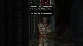 Tullius has unique dialogue if you betray the Stormcloaks #skyrim #elderscrolls #theelderscrolls