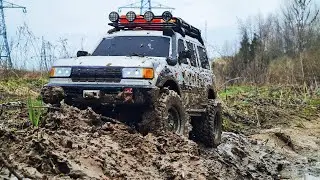 Король бездорожья? ... Легендарный Land Cruiser 80 4x4 на бездорожье. RC OFFroad