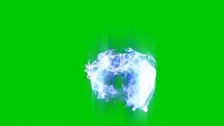 Green screen magic water ball effect