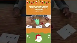 How to Practice Counting For 4 year olds | Christmas Activity For Kids #christmascraftforkids