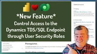 New Dataverse Feature - Control Access to TDS Endpoint with Security Roles