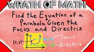 Find the Equation of a Parabola from Focus and Directrix | Analytic Geometry