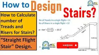 how to calculate number of treads & risers?|How to calculate number of steps in staircase?