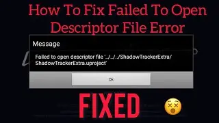 How to Fix Failed To Open Descriptor File Error pubg | 2023