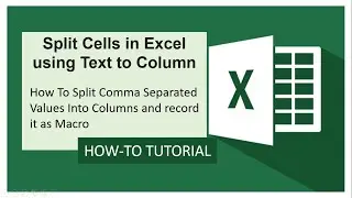 Split Cells in Excel using Text to Column