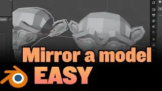 How to Mirror an object in Blender , Mirror Modifier Explained (Basics)