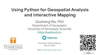 USSEIN Webinar: Using Python for geospatial analysis and interactive mapping