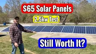 Cheap Used SanTan Solar 250w Panels 10 in Series Wattage Test, Still Worth It?