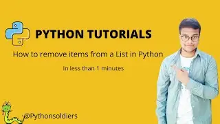 How to remove items from a List in Python Tutorial 