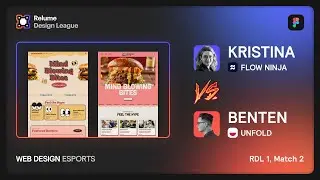 RDL 1 - Match 2: Unfold vs Flow Ninja | Web Design Esports on Figma