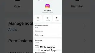 Right Way uninstall App from mobile 