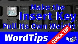 Make the Insert Key Pull Its Own Weight