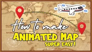 How to Make Travel Animated Map using Capcut | Trending Effects