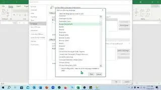 How to change language on Microsoft Excel