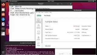 fast run Chia Blockchain Gui  in Ubuntu 20.10, 20.04, 19.04, 18.04 from source