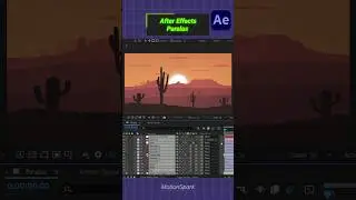 Camera 3D   Parallax  Landscape Animation in After Effects Tutorials.#tutorial