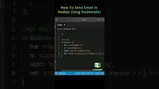 how to send email in nodejs using nodemailer. #nodejs #nodejstutorial #webdevelopment