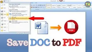 How to Save DOC as PDF in Windows | Microsoft Office Tips