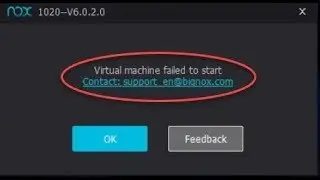 (SOLVED) Error 1020/1008: NoxPlayer Virtual Machine failed to start