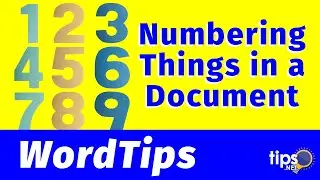 Numbering Things in Your Document