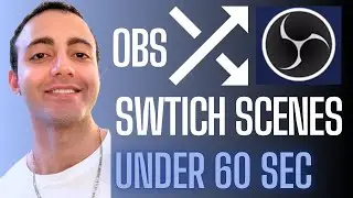 OBS Switch Scenes FAST - Hot Keys tutorial in 60s