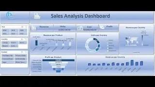 How to Create Sales Dashboard in Excel - Download the sample file from the link in the description