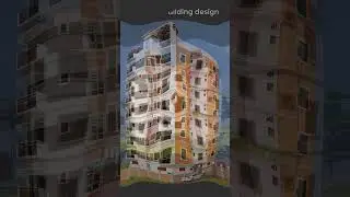 4 Storey and 8 Storey Simple Building design #shorts #housedesign