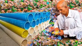 How Millions Waste Plastic Bottles convert into PVC Pipe through Recycling |Amazing process