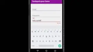 Android TextInputLayout