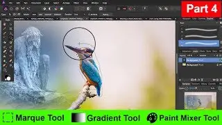 Affinity Photo Marquee , Gradient , Paint Brush Tool, Free hand selection || Beginner Guide 4