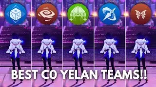 5 BEST TEAMS for YELAN!! [ Genshin Impact ]