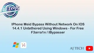 iPhone 5S-X IOS 14.4.1 Jailbreak and Untethered Bypass For Free Using Windows (Meid No Signal)