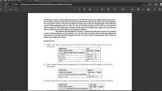 Explain uses MySQL Workbench Software or HeidiSQL Software how to create the tables required