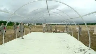 Assembling Alaska Structures Aeromedical Evacuation Tents