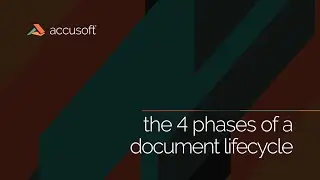 Identify and Simplify the 4 Phases of a Document Lifecycle