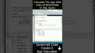 Get The Current Age With Date Of Birth SQL Server Query Database