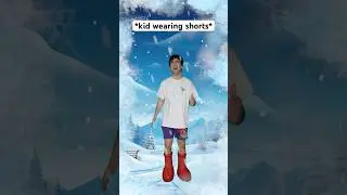 When That One Kid Wears Shorts In The Winter 