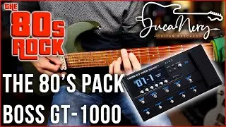 Boss GT-1000 | The 80's Pack | 7 Patches | RockMan Amp Tones!!!